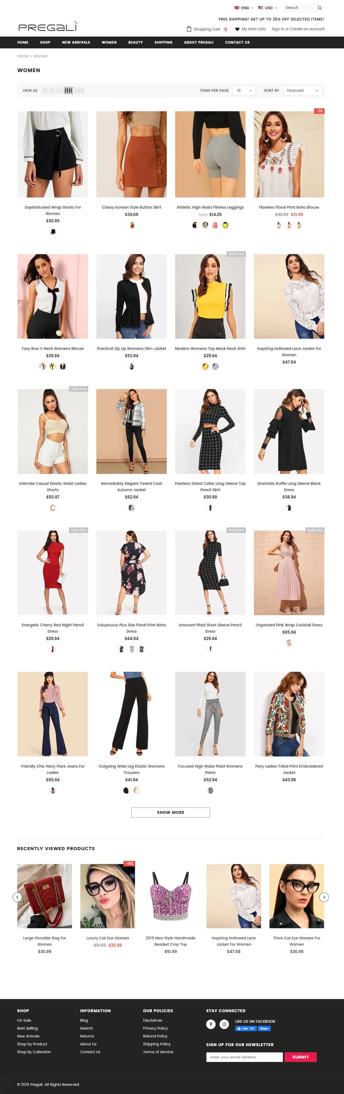 Ladies Clothing Store